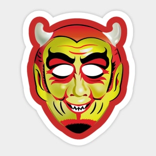 Vintage Devil Mask Sticker